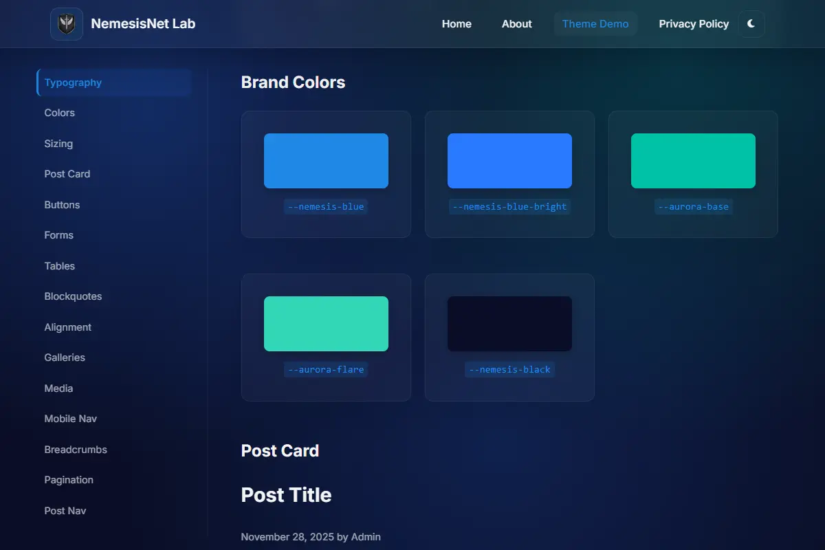Brand Color Palette