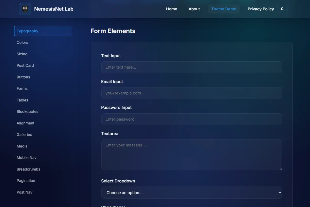 Form Elements
