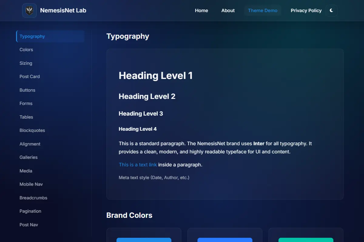 Typography & Headings