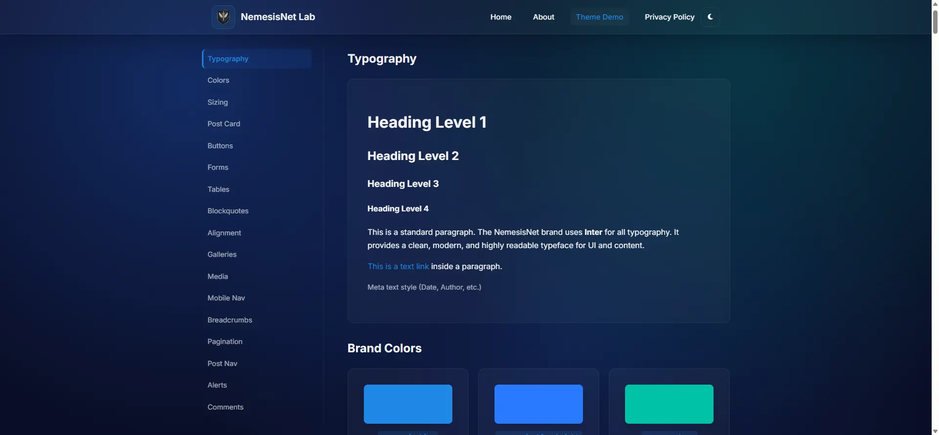 Typography & Headings